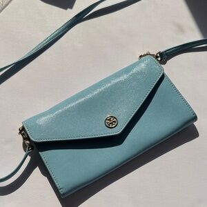 Tory Burch Elegant Blue Crossbody Bag